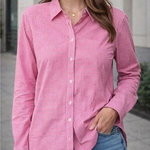 Ralph Lauren Pink Gingham Button Down Shirt